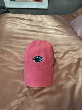 Pink Baseball Cap with Embroidered Crest PENN STATE